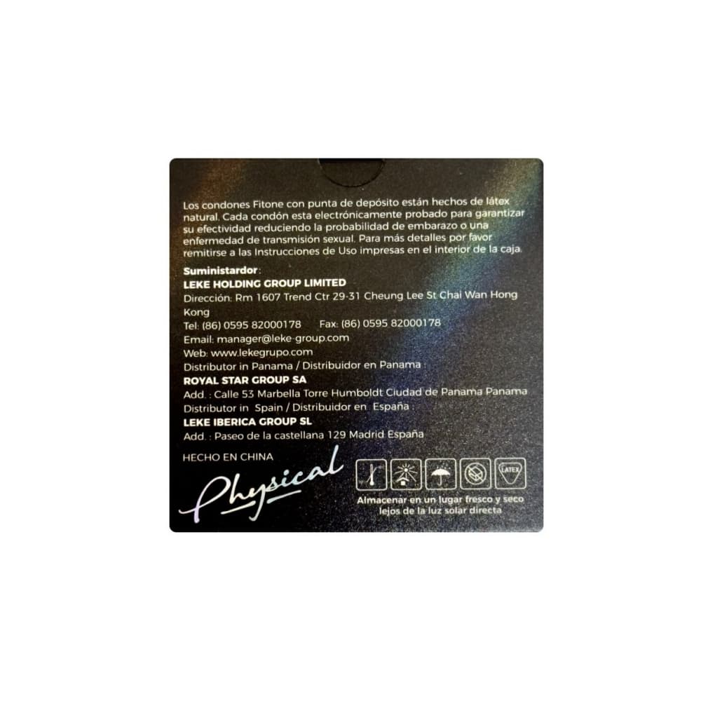 Condones lubricados de látex natural Physical (12 x 3 U) - Miniatura 3