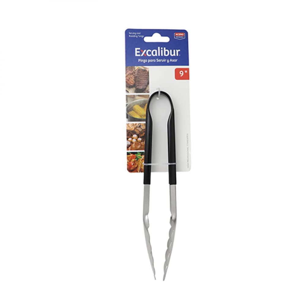 Tenaza pinza para sujetar y servir alimentos 9'' - Miniatura 2