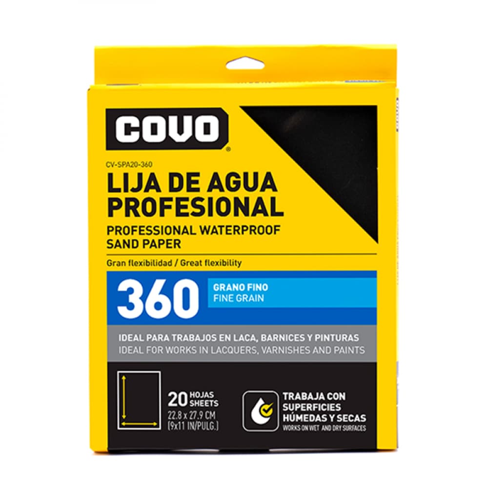 Lijas de agua profesional grano fino 360 (20 U) - Imagen 1