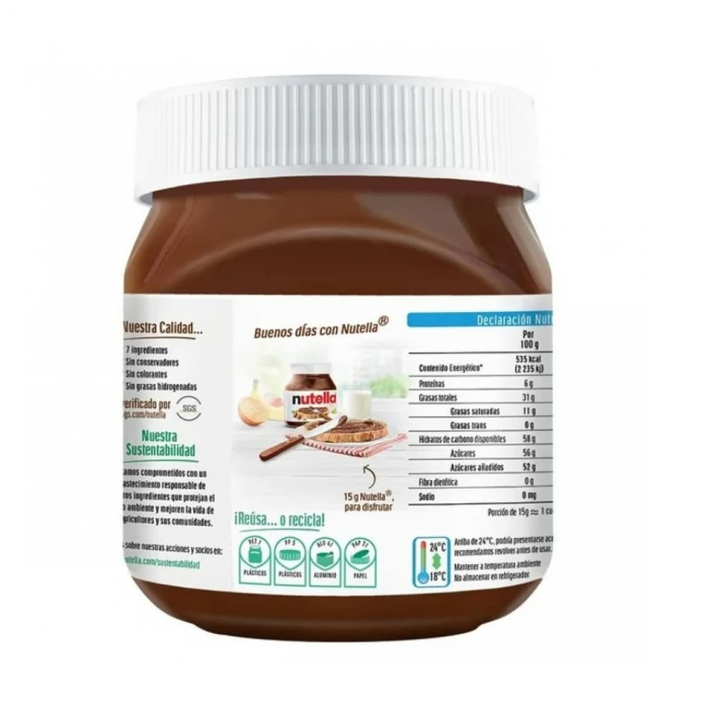Crema de avellanas con cacao Nutella Ferrero (350 g / 12.3 oz) - Miniatura 4