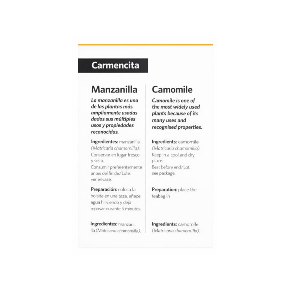 Té de Manzanilla Carmencita (24 g) - Miniatura 3