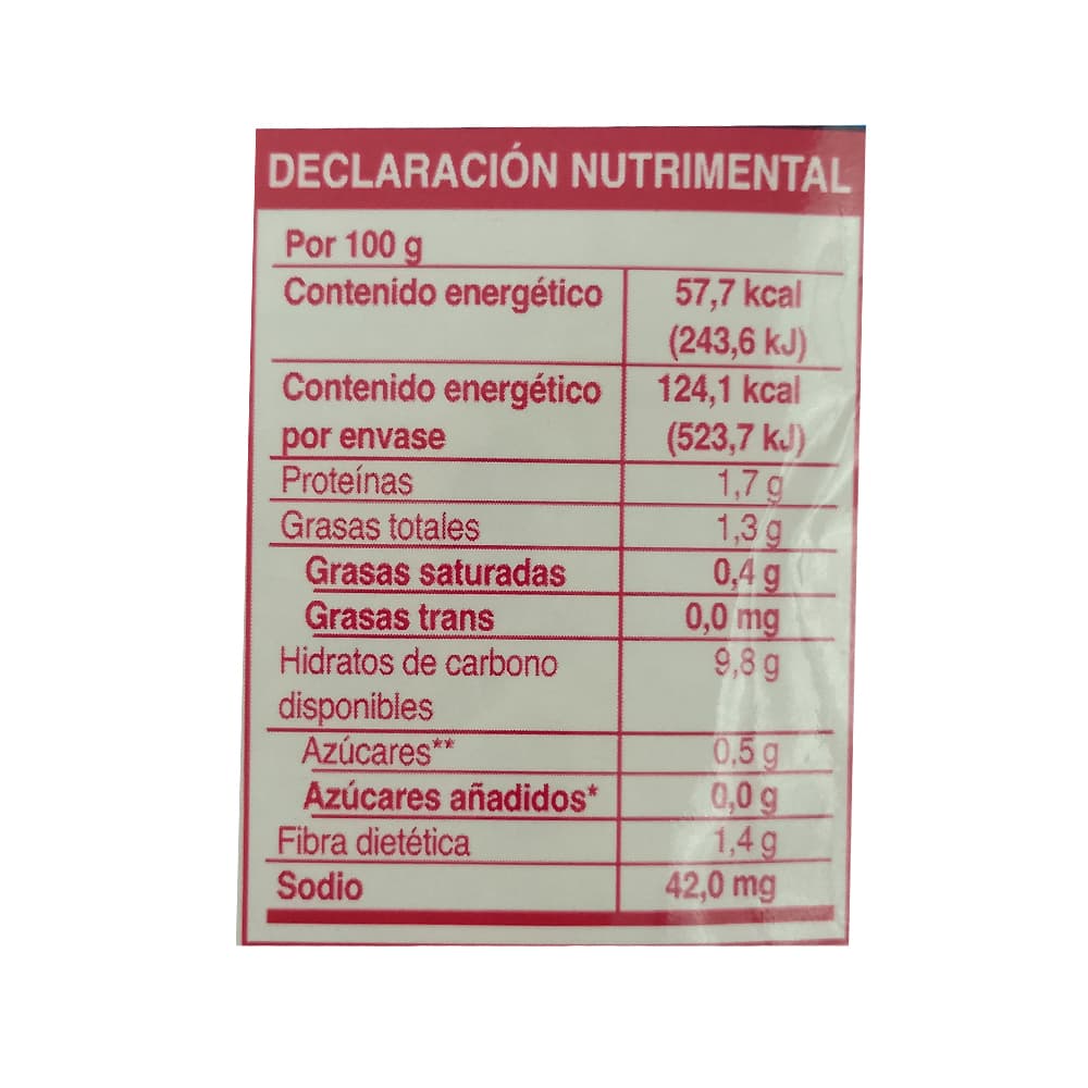 Avena integral instantánea sin azúcar sabor fresa con crema Granvita (35 g / 1.23 oz) - Miniatura 4