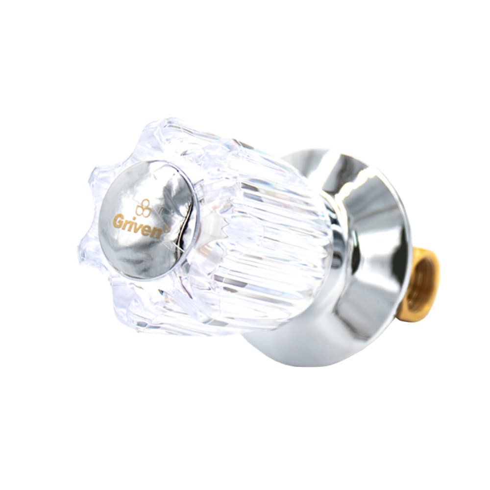 Llave individual de 1/2'' para empotrar con maneral de acrílico Griven - Miniatura 2