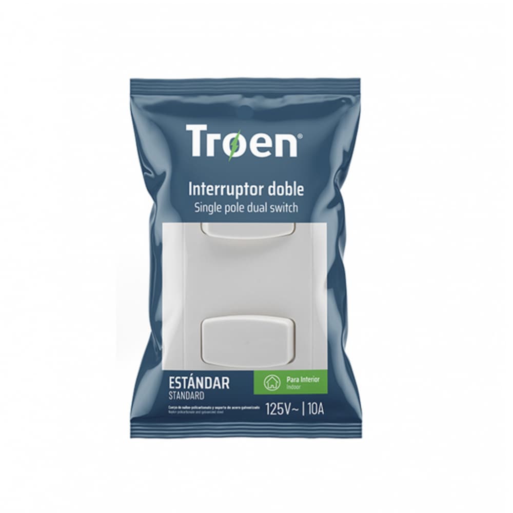 Interruptor doble Troen - Imagen 1