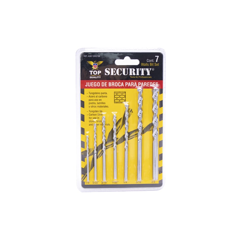 Juego de broca para concreto Security - Imagen 1