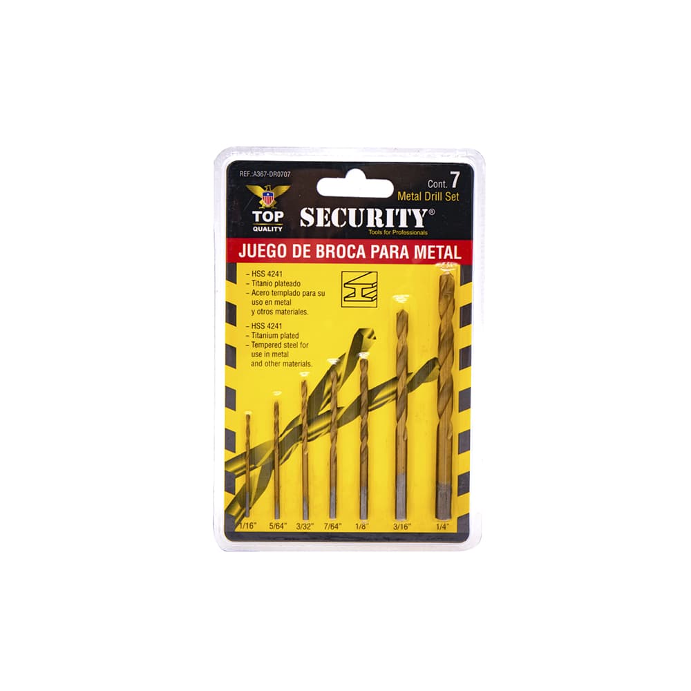 Juego de broca para metal Security - Imagen 1
