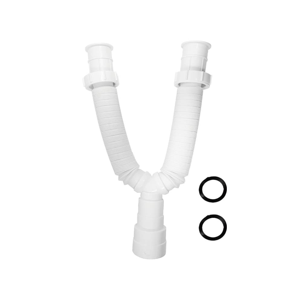 Trampa doble flexible de PVC de 1-1/2" Griven - Miniatura 3