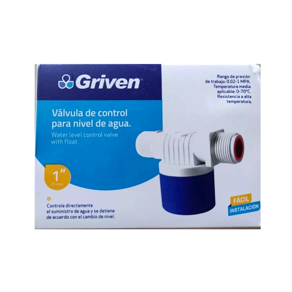 Válvula de control para nivel de agua de 1" con flotante Griven - Miniatura 4