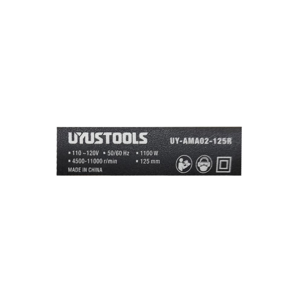 Amoladora - pulidora o esmeril - angular con regulador de 125 mm 1100 W Uyustools - Miniatura 3