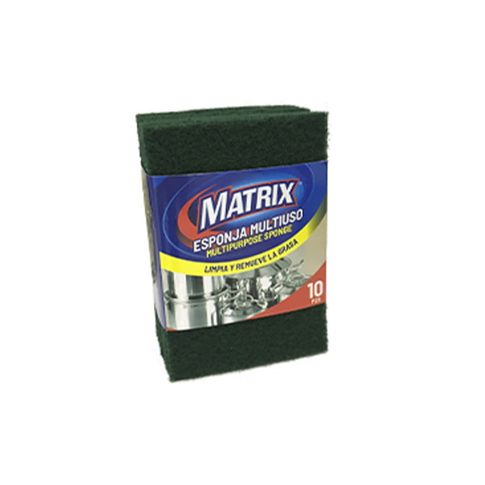 Set de esponjas de fibra multiuso Matrix (10 U) - Imagen 1