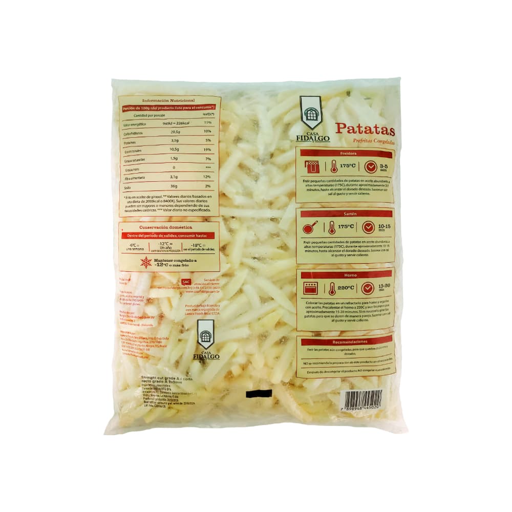 Patatas prefritas congeladas Casa Fidalgo (2.5 kg / 5.51 lb) - Miniatura 2