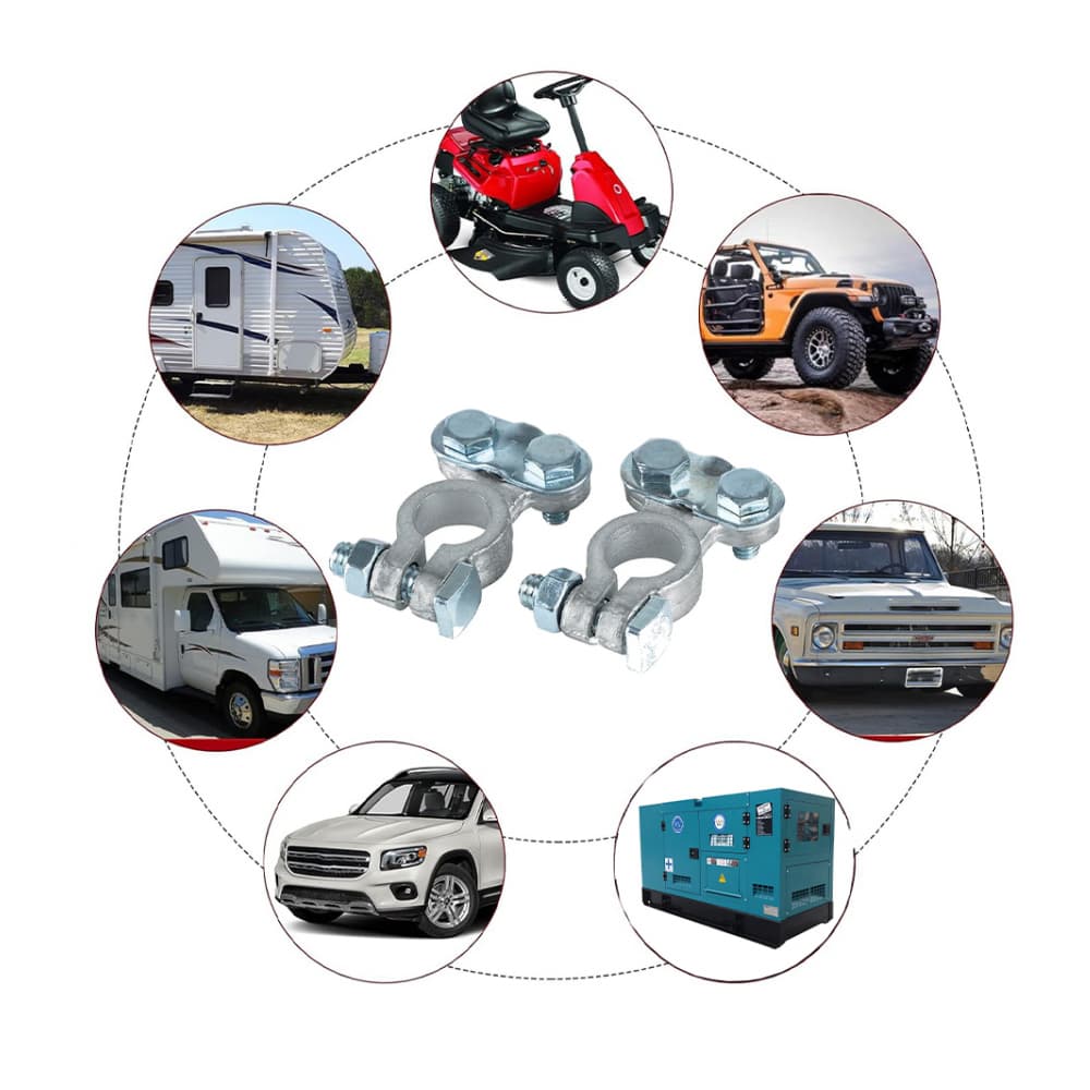 Set de 2 terminales - bornes - para batería Security - Miniatura 3