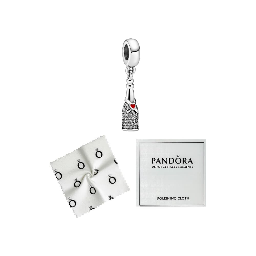 Charm colgante de plata S925 estilo Pandora tiempo de celebración - Miniatura 2