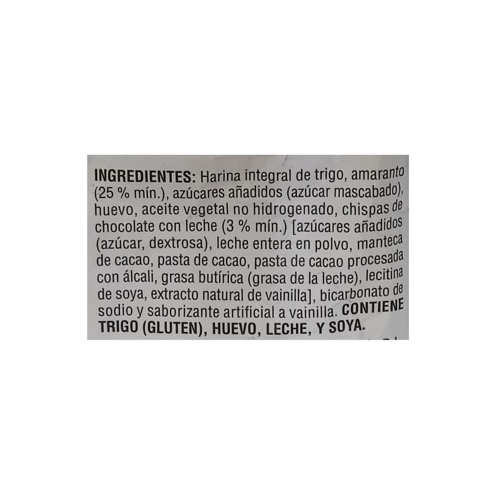 Galletas con amaranto y chispas de chocolate Great Value (100 g / 3.5 oz) - Miniatura 3