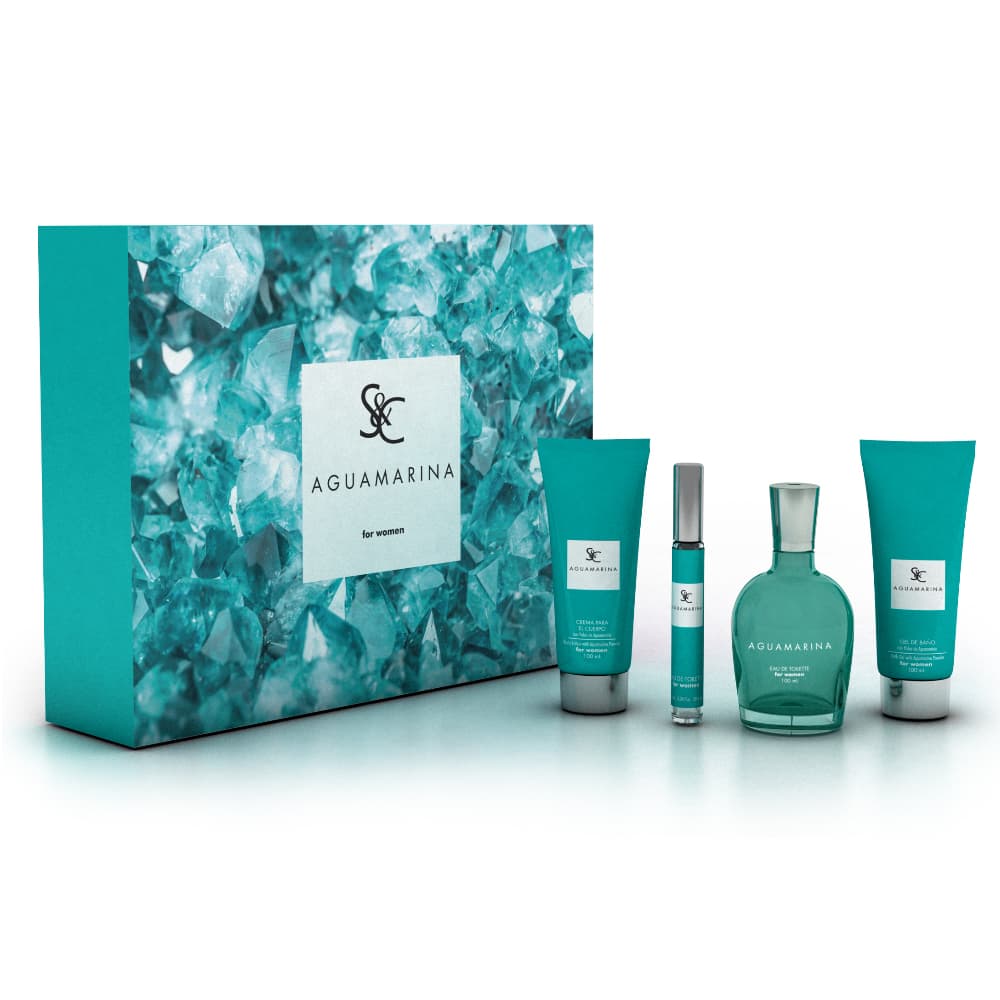 Estuche de perfumería para mujer Aguamarina S&C - Imagen 1