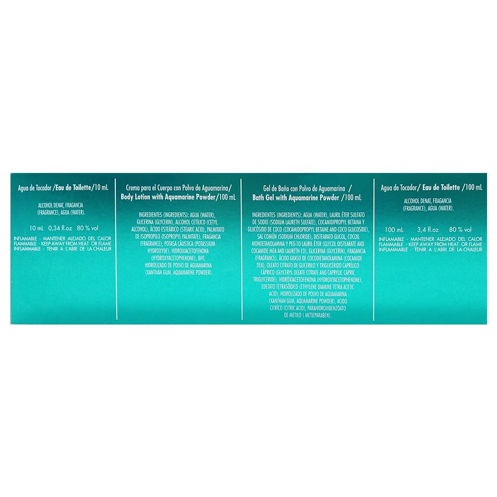 Estuche de perfumería para mujer Aguamarina S&C - Miniatura 2