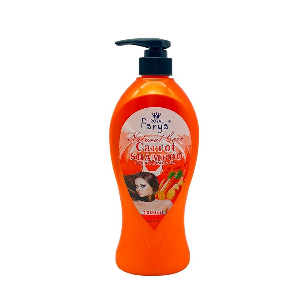 Champú y acondicionador de cabello natural olor zanahoria Royal Parya (1000 ml) - Imagen 1