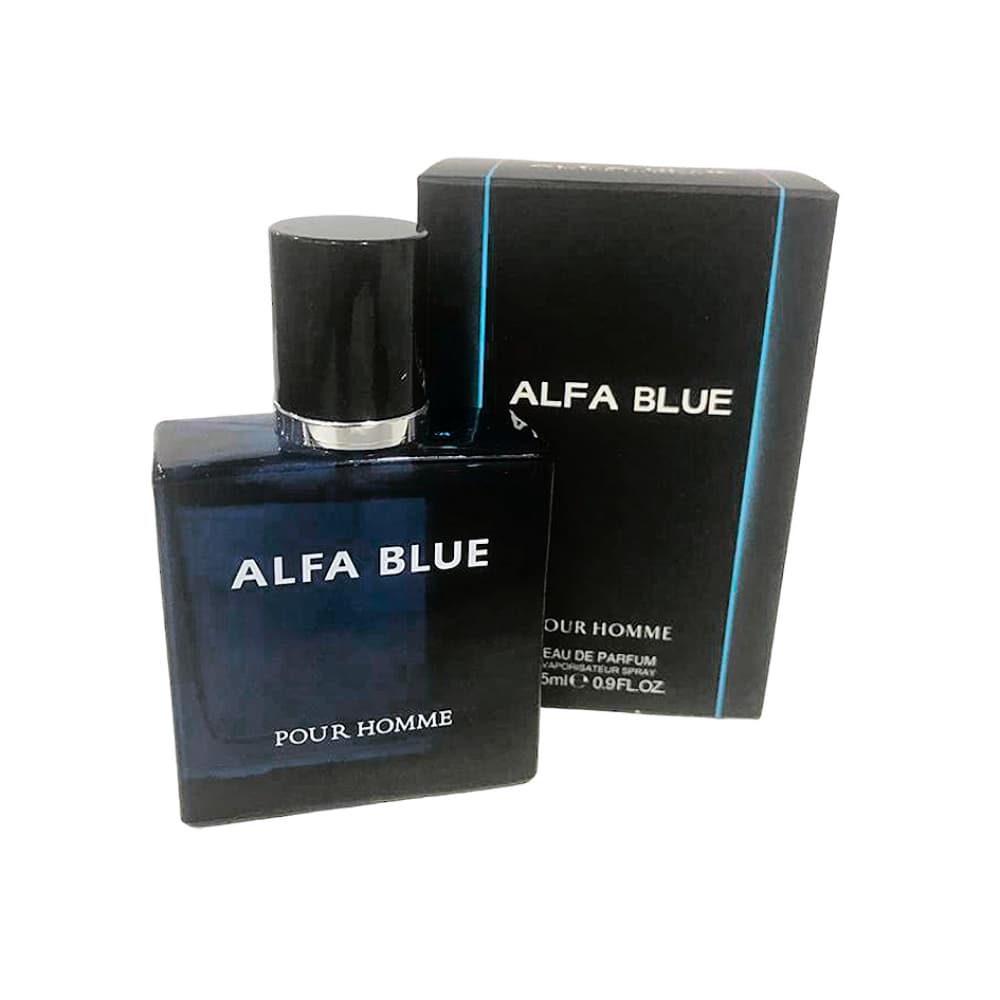 Eau de parfum para hombre con spray Alfa Blue (25 ml) - Imagen 1