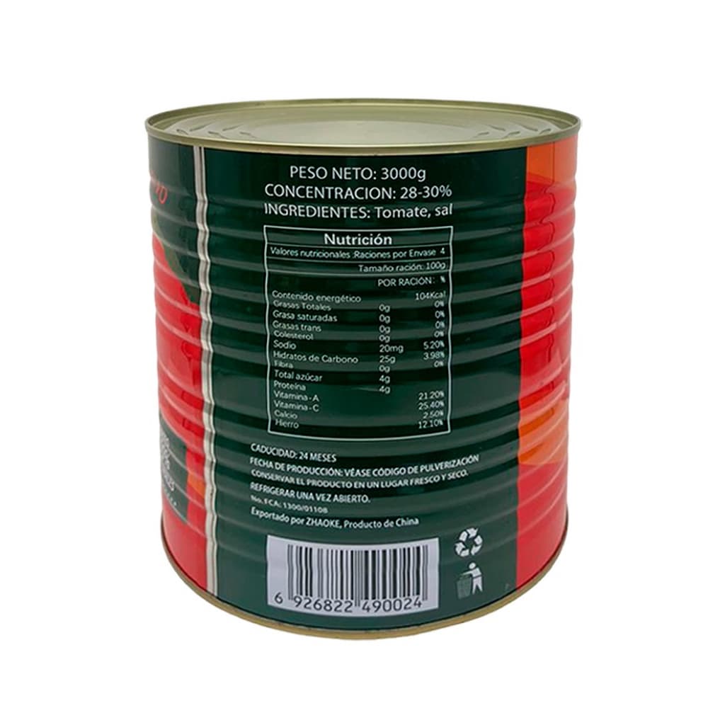 Pasta de tomate DRojo (3 kg / 6.6 lb) - Miniatura 2
