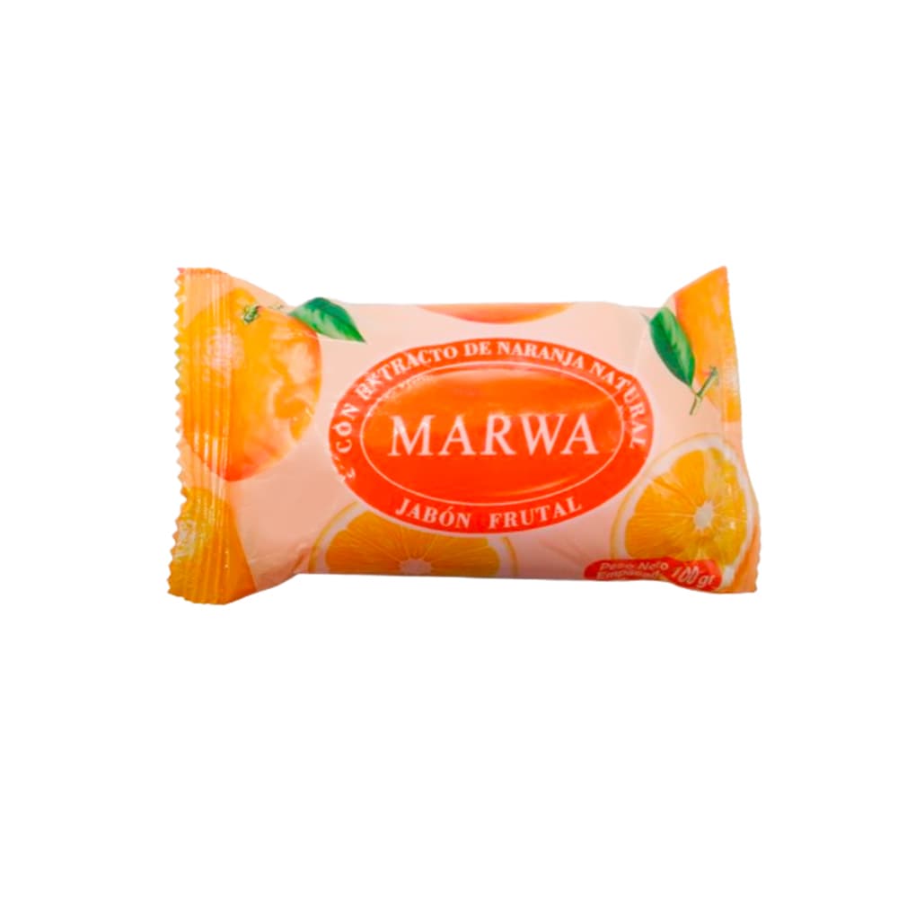 Jabón frutal con extracto de naranja Marwa (100 g / 3.5 oz) - Imagen 1