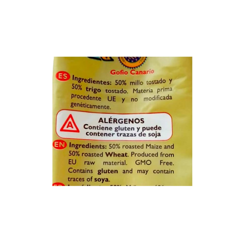 Gofio de mezcla maíz y trigo La Piña (500 g / 1.1 lb) - Miniatura 3