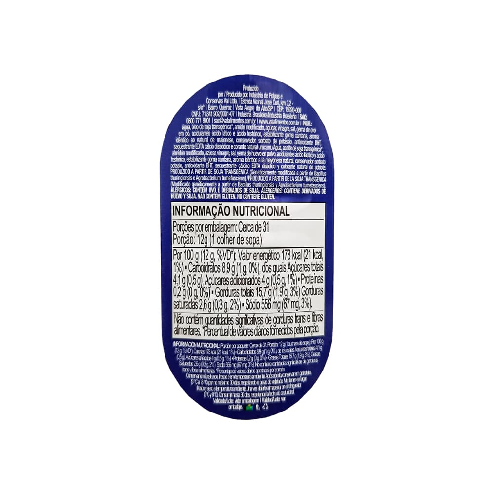 Mayonesa Val (370 g / 13.05 oz) - Miniatura 3