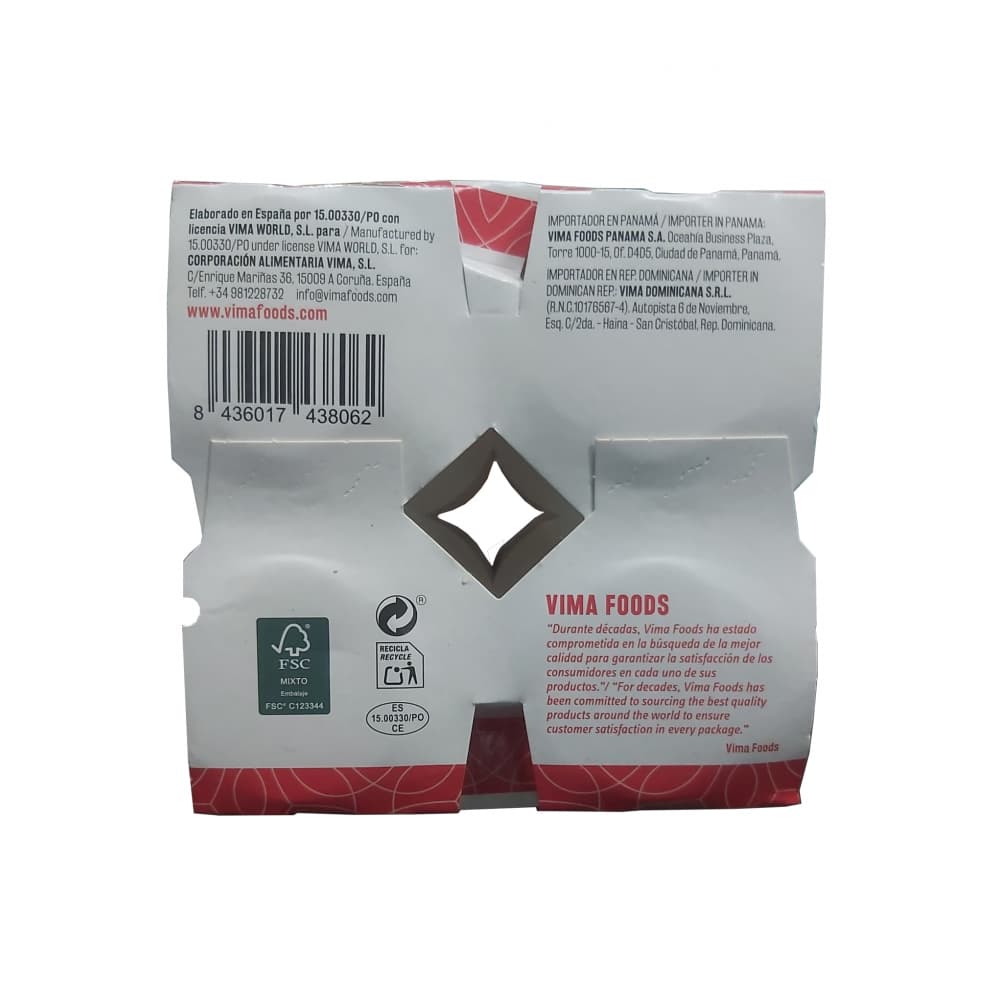 Yogurt pasteurizado de macedonia Vima Foods (4 x 100 g / 3.52 oz) - Miniatura 9