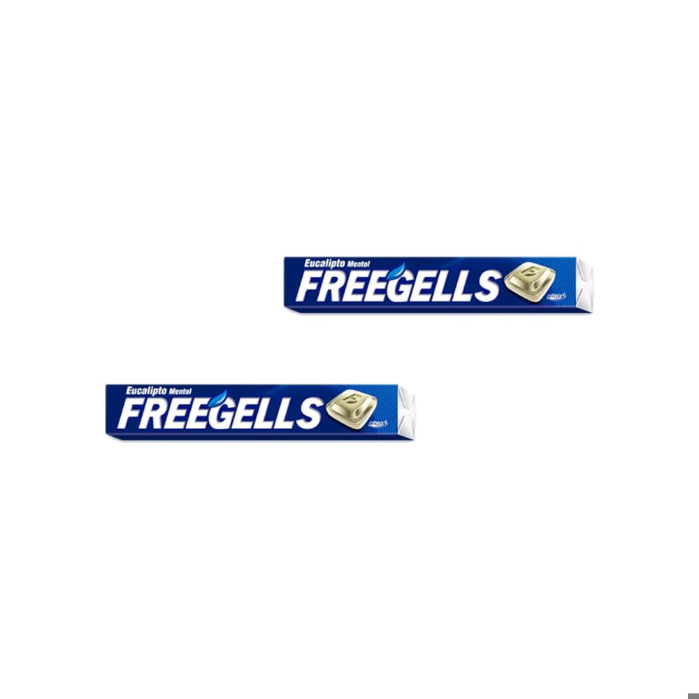 Caramelos duros sabor a eucalipto y mentol Freegells (2 x 27.9 g) - Imagen 1