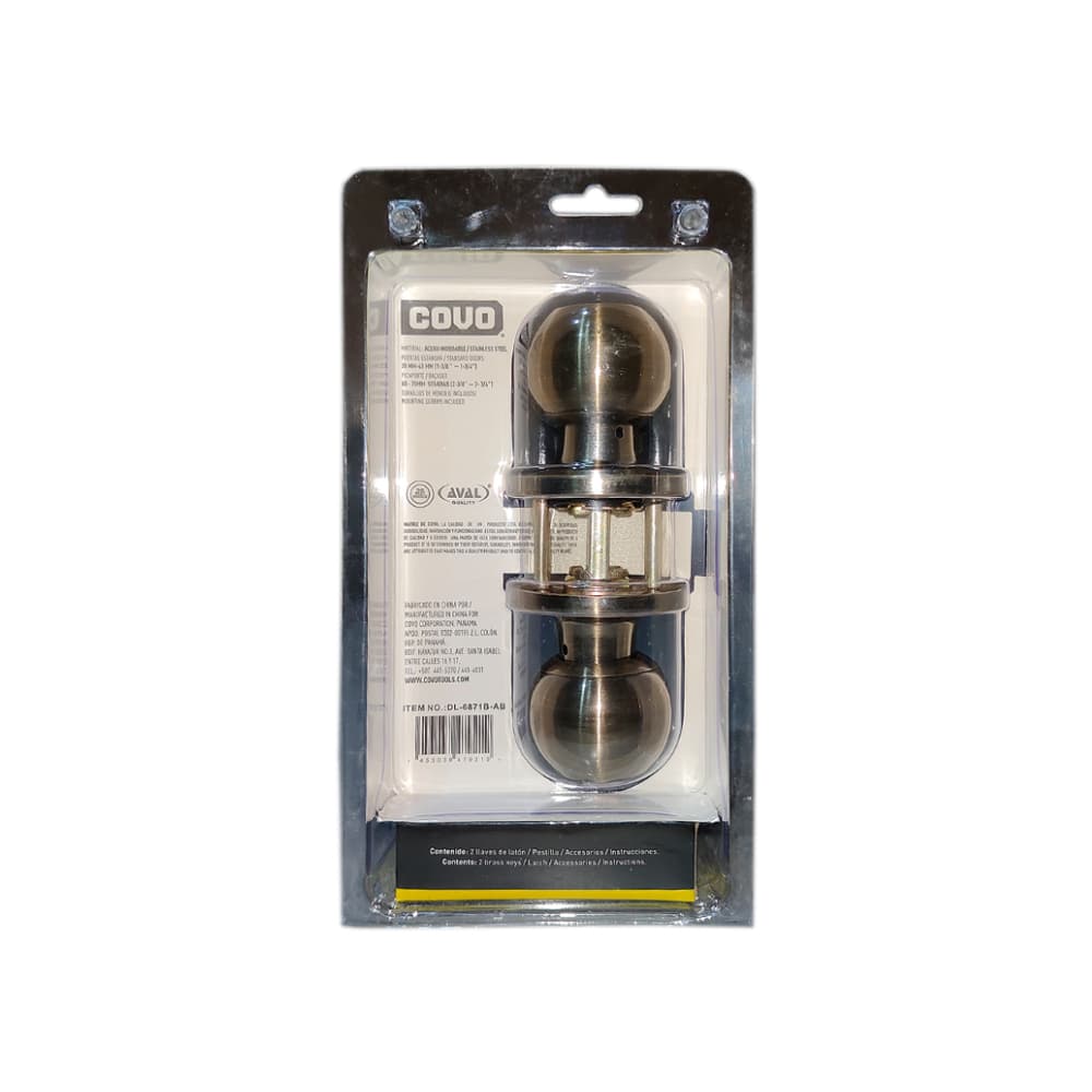 Cerradura pomo tubular - picaporte - Covo - Miniatura 2