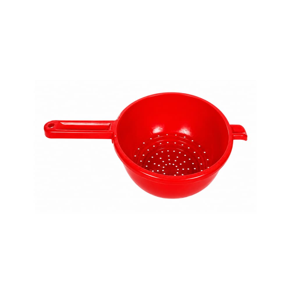 Escurreverduras de plástico con mango grande rojo de 42 cm Casa y Menaje - Miniatura 1