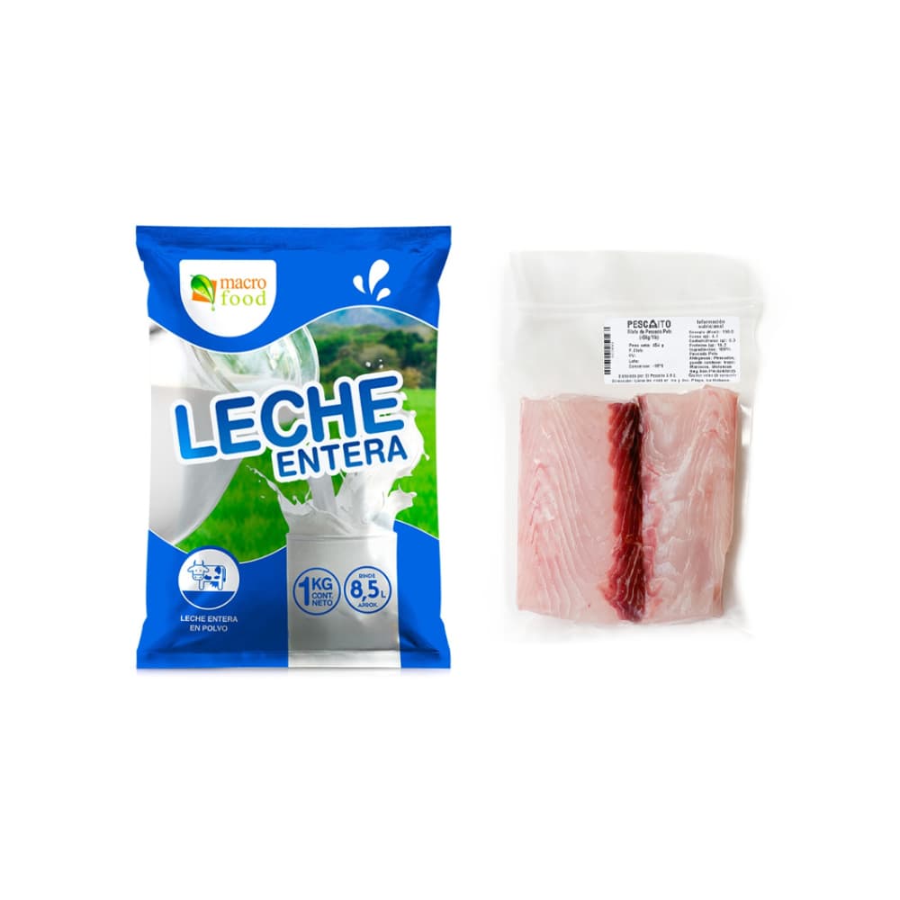 Leche entera en polvo + Filete de pescado peto - Imagen 1