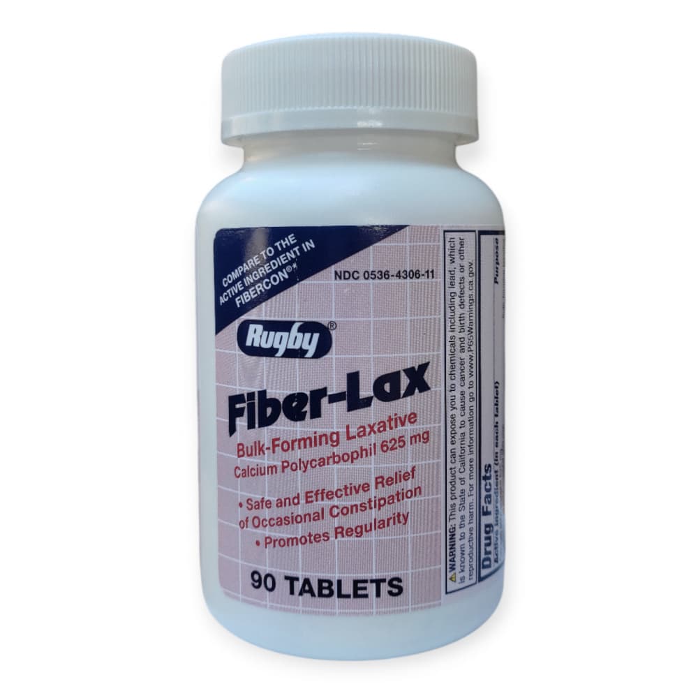 Policarbofilo de calcio. Fiber-Lax 625 mg Rugby (90 tabletas) - Imagen 1