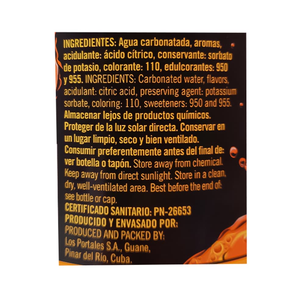 Refresco sabor naranja cero calorías Ciego Montero (1500 ml) - Miniatura 3