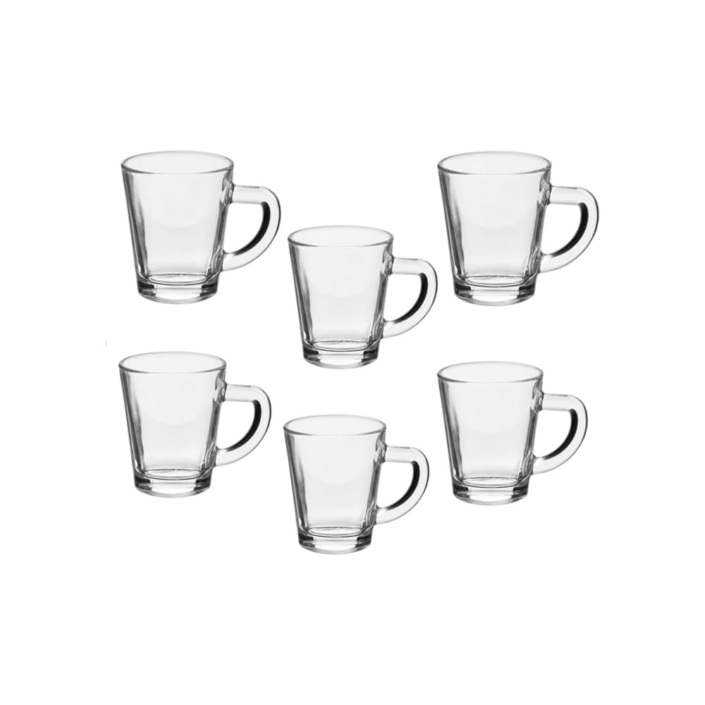 Juego de tazas de cristal para café 70 ml Alessandro (6 U) - Miniatura 1