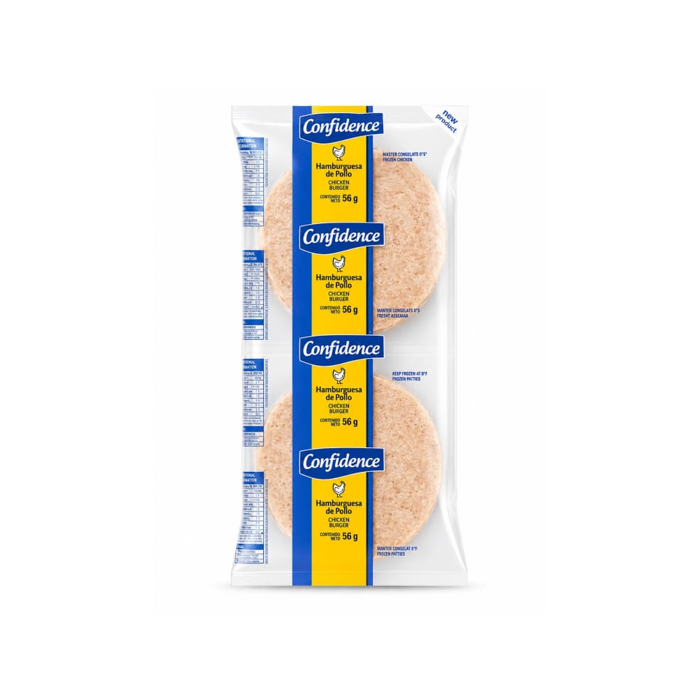 Caja de hamburguesas de pollo Confidence (36 x 56 g) - Miniatura 3