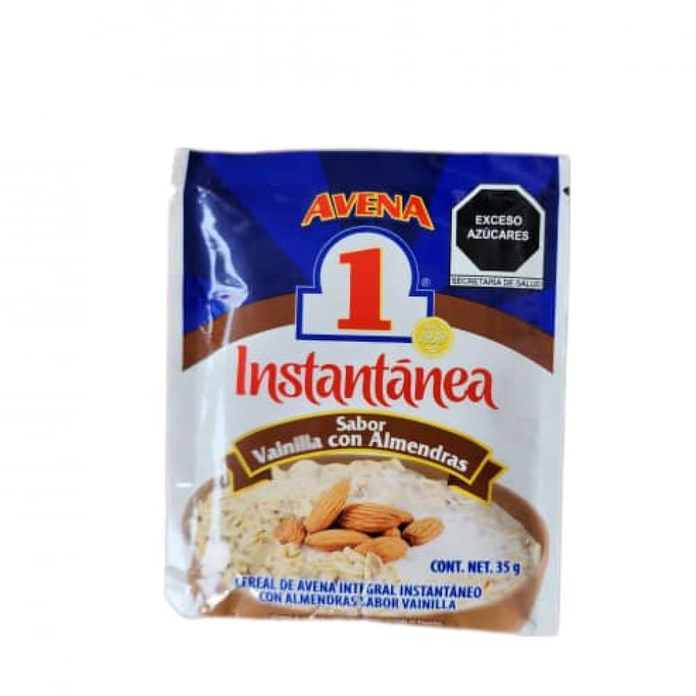 Cereal de avena integral instantáneo con almendras sabor vainilla Avena 1 (35 g / 1.23 oz) - Miniatura 2