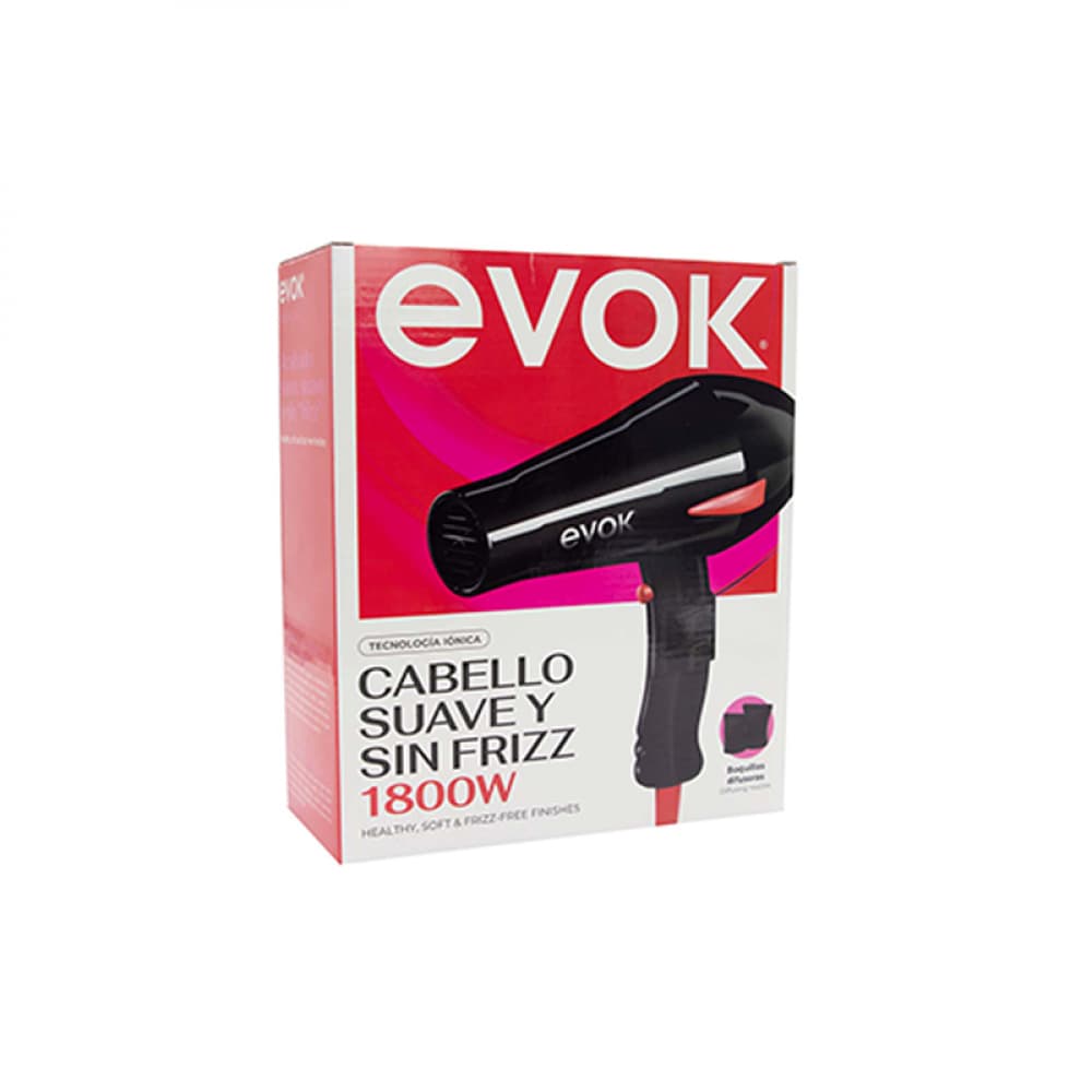 Secador eléctrico para cabello Evok 9A020-PC2000-3 - Imagen 1