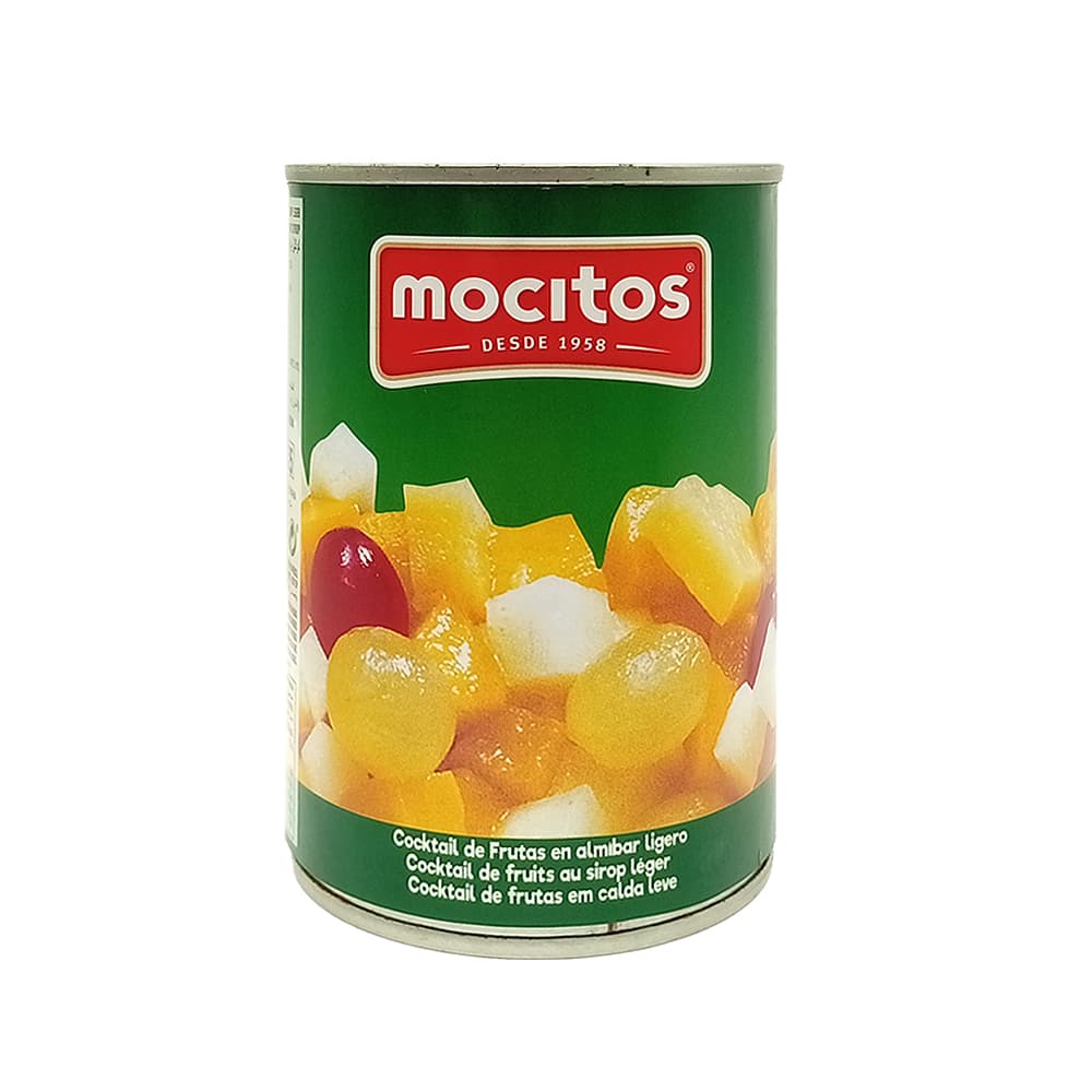 Coctel de frutas en almíbar ligero Mocitos (420 g / 14.8 oz) - Imagen 1