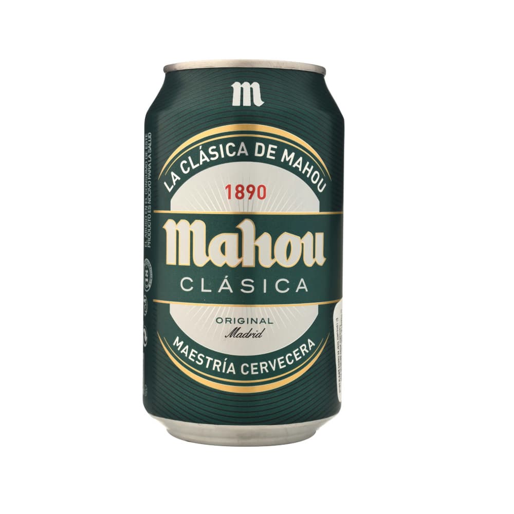 Cerveza clásica Mahou (330 ml) - Imagen 1