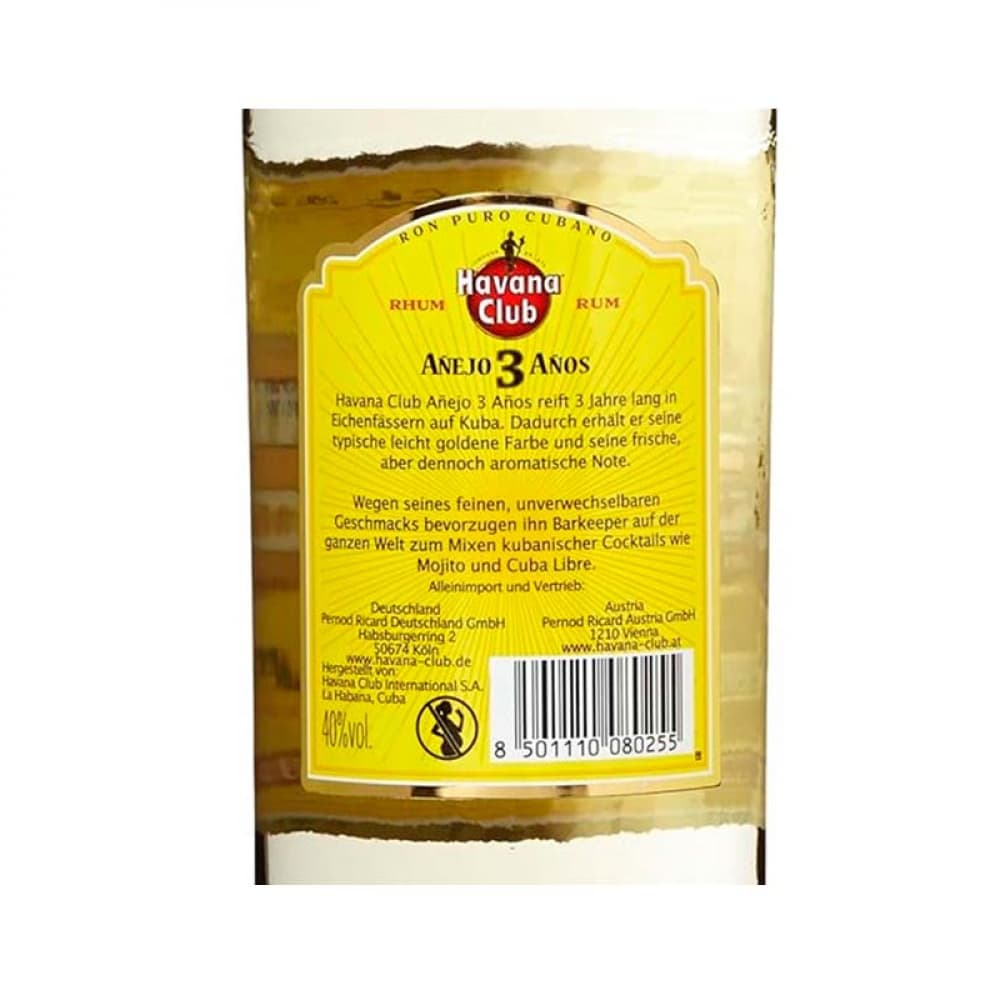 Ron añejo 3 años Havana Club (700 ml) - Miniatura 3
