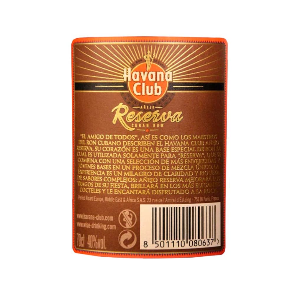 Ron añejo reserva Havana Club (700 ml) - Miniatura 3