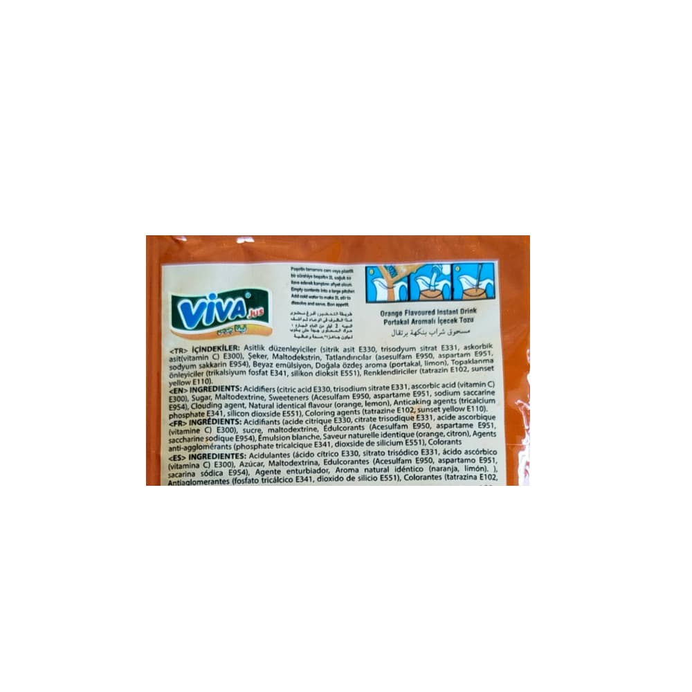 Refresco instantáneo sabor naranja Viva Jus (10 g) - Miniatura 3