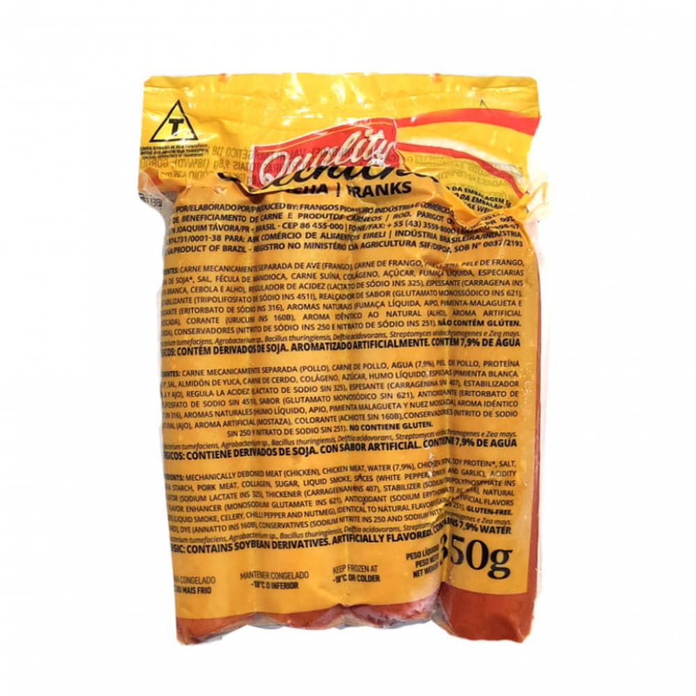 Salchichas de pollo Quality Chicken (32 x 350 g / 12.35 oz) - Miniatura 2