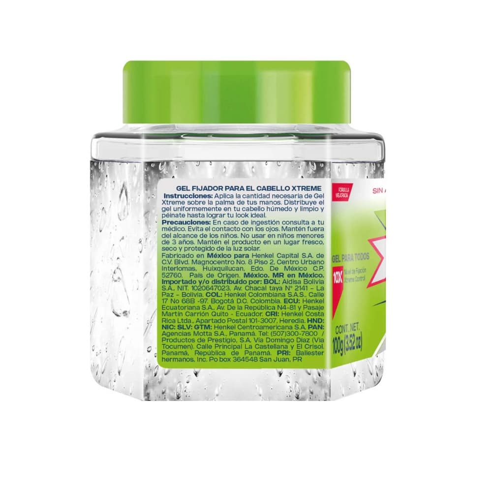 Gel sin alcohol para el cabello Xtreme (100 g / 3.52 oz) - Miniatura 2