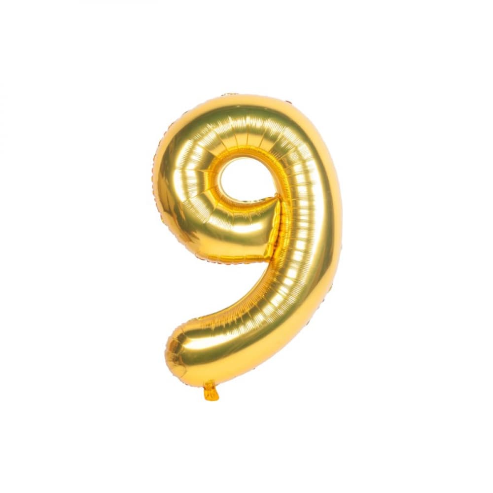 Globo dorado número 9 - 16 pulgadas - - Imagen 1