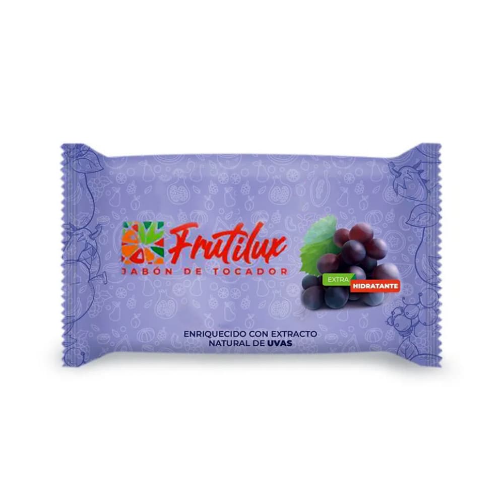 Jabón de tocador enriquecido con extracto natural de uvas Frutilux (100 g / 3.52 oz) - Imagen 1