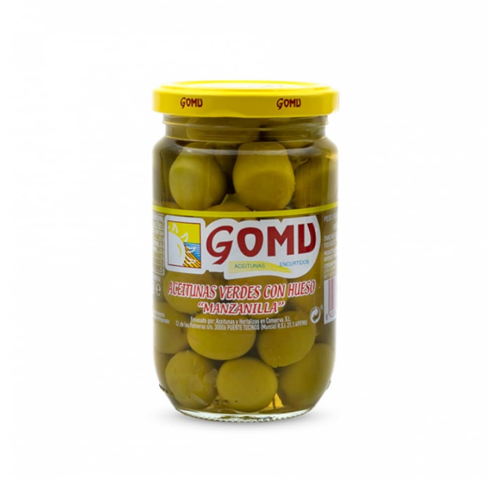 Aceitunas verdes con hueso Gomu (300 g / 10.58 oz) - Imagen 1