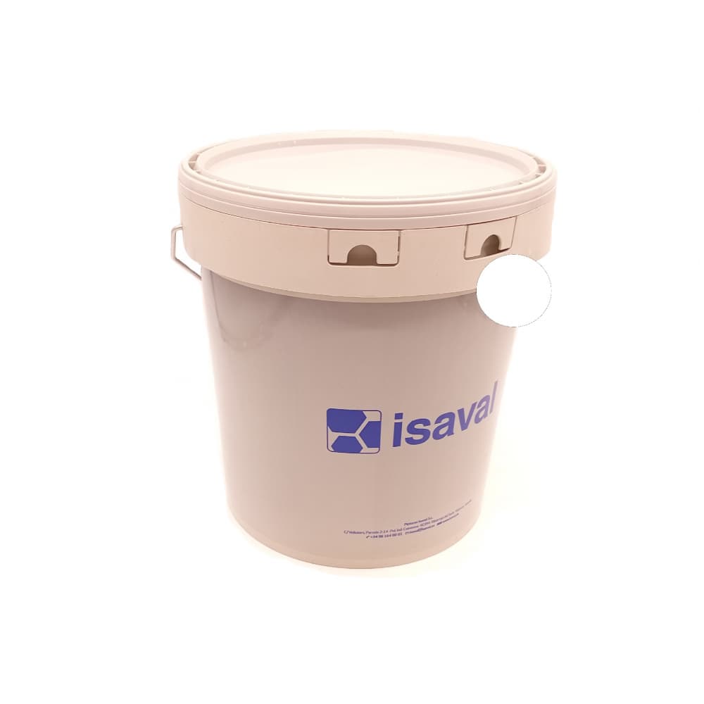 Pintura plástica para interior color blanco bianco mate básico Isaval (15 L) - Miniatura 2