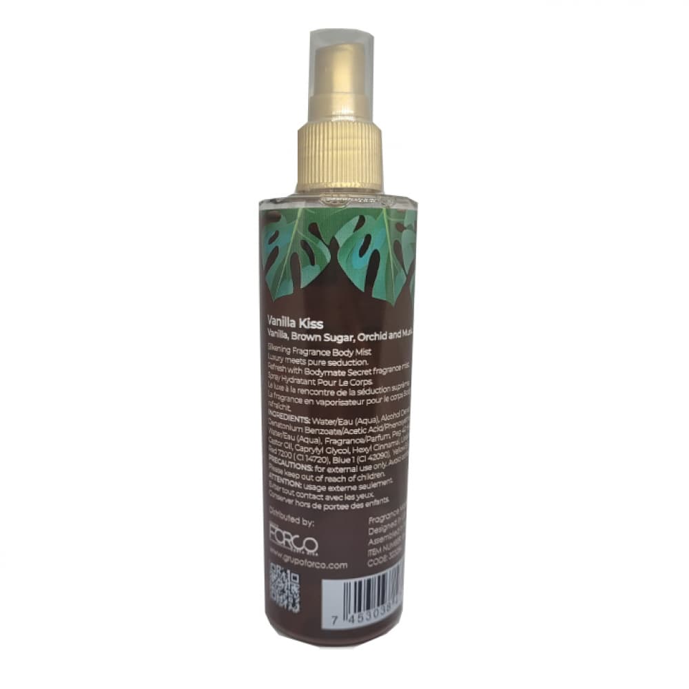 Colonia corporal - perfume spray - para mujer fragancia combinada de vainilla y azúcar morena Bodymate (250 ml / 8.4 fl.oz.) - Miniatura 3