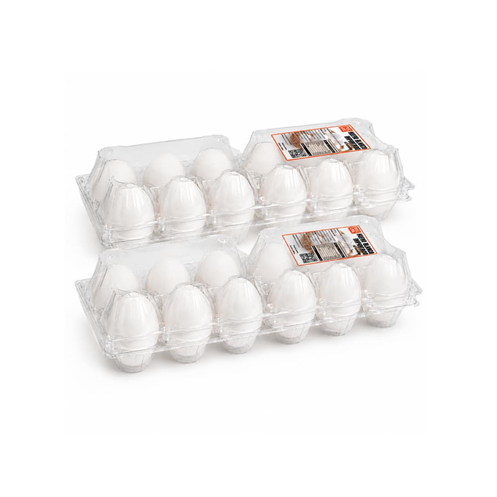 Huevo blanco importado PDL LMC (2 x 12 U) - Imagen 1